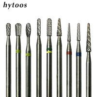 hytoos carbide nail drill bit high quality cuticle clean bits 332 rotary manicure cutters gel removal nail accessories