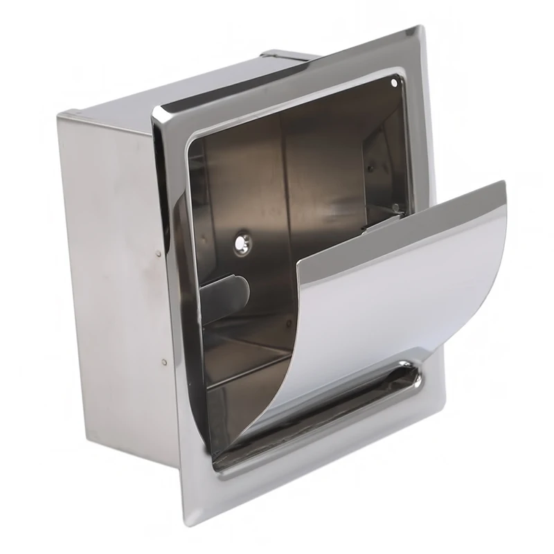 

Wall Mounted Holder Tissue Paper Holder Toilet Roll Dispenser Storage Shelf for Bathroom Accessories Hidden Toilet Paper Hold