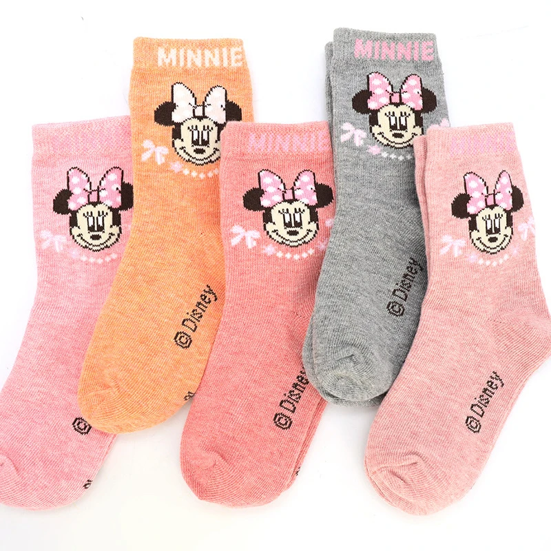 

Disney 10 Pairs/lot Mickey Minnie Socks Winter Autumn Cartoon Cute Socks Baby Gilrs Boys Lovely Combed Cotton High Quality New