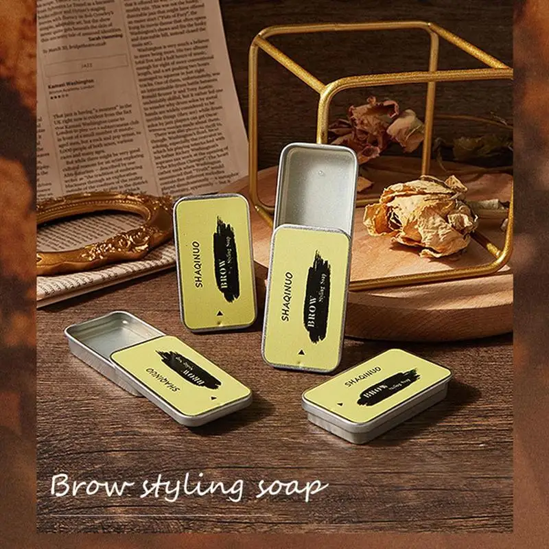 

2021 Natural Wild Brows Wax Long Lasting Waterproof Styling Soap Eyebrow Tattoo Dye Tint Pen brow Enhancer Kit With Trimmer