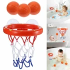 Ванная комната Мальчик воды игрушки для ванной съемки баскетбольное кольцо с 3 шары интерактивный детский банный набор игрушек для детей от 2 до 4 лет
