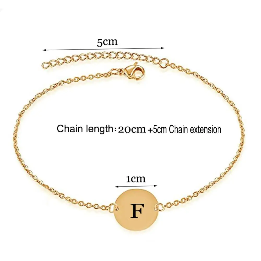 Регулируемый браслет из нержавеющей стали маленький круглый Монетный диск 26 с