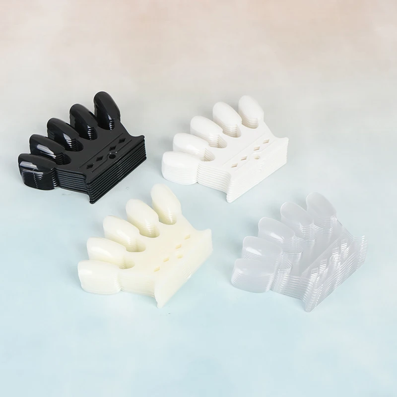 10 шт./компл. накладные пряди с креплением на кератиновых пластинах Корона ногтей