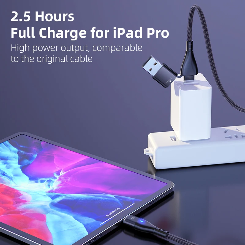 AUFU 3 in 1 Magnetic Charging USB C Cable for iPhone 12 Pro 11 XR Charger Cable 100W Micro USB Type C Cable for Macbook Pro