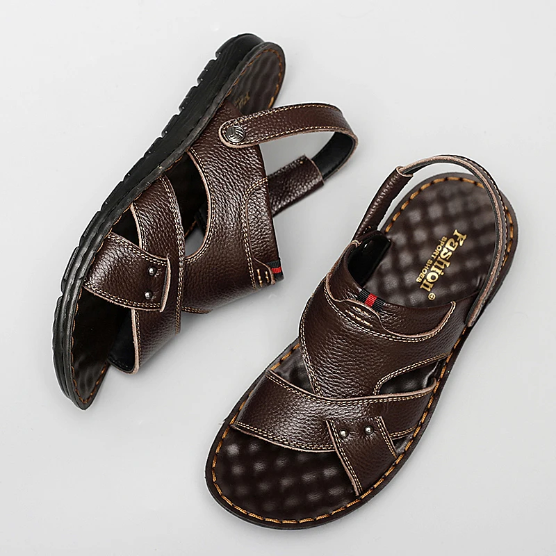 

Sandalia Rasteira Summer Sandals Men Leather Sandal Shoes Sandel For Roman Sandalias Hombre Sandalen Herren 2020 Man