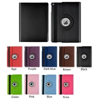 100 pcslot leather 360 degree rotating case smart cover case for ipad air 1234 pro 9 7 10 2 10 5 10 9 11 for ipad mini