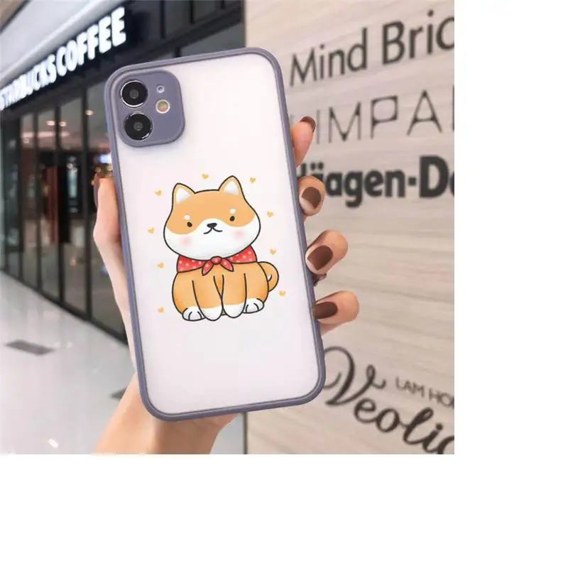 

Corgi Phone Case matte transparent For gray iPhone 7 8 x xs xr 11 12 pro plus max mini Clear Funda