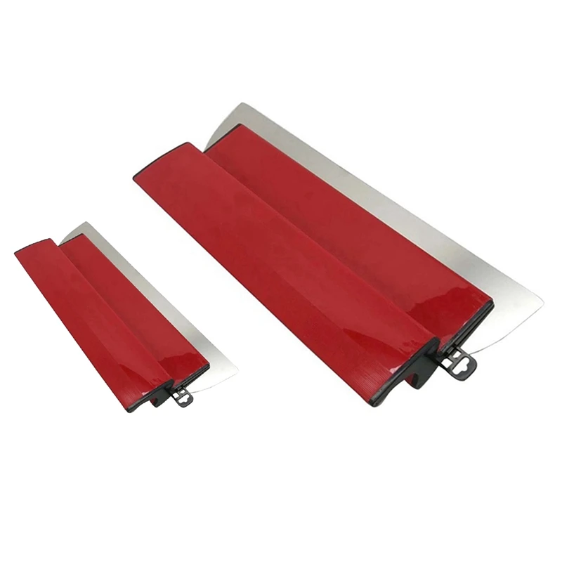 

2PCS Plasterboard Trowel, Cement and Concrete Wallboard Plastering Tool, Trimming Spatula Tool