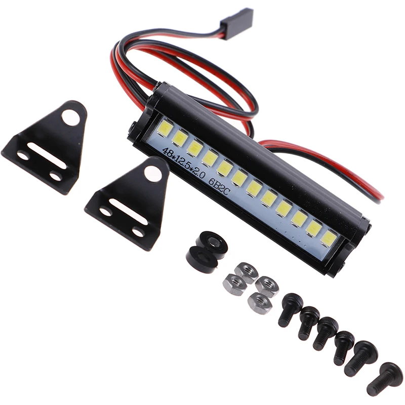 

55MMRC LED Light Bar Leds Lamp 1:10 Rc Car Part For 90046 90048 Scx10 Model