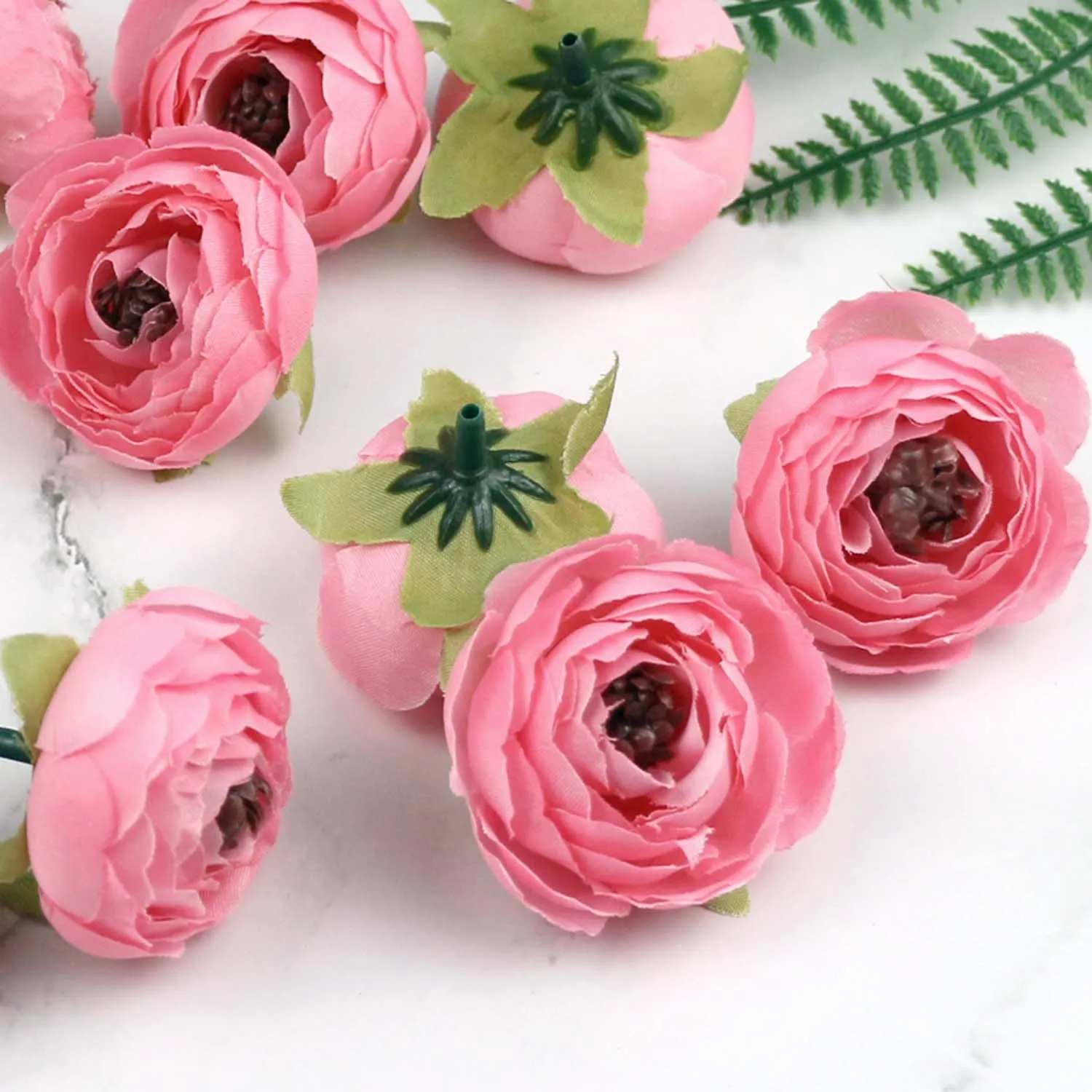 

Lulang Wholesale 120Pcs 2" Artificial Camellia Flower Heads In Bulks Wedding Home Party Decor Craft 27 Colors Mixed