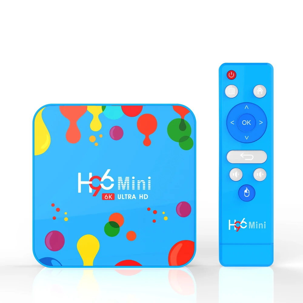 ТВ приставка h96 mini h6 2 шт./лот 4 + 128 ГБ Android 9 0 Allwinner H6 ядра 6K H.265 Wi Fi BTHD Youtube|ТВ-приставки