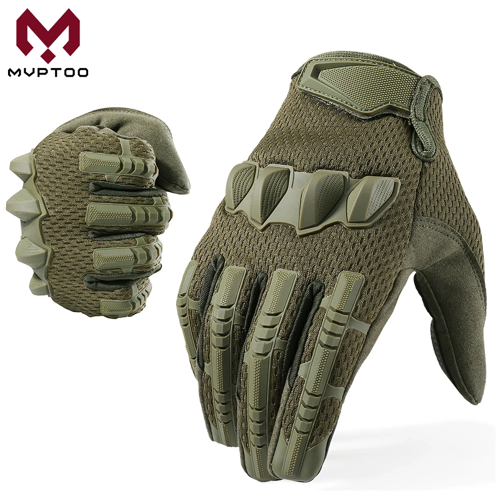 Мотоциклетные Перчатки с сенсорным экраном износостойкие резиновые перчатки