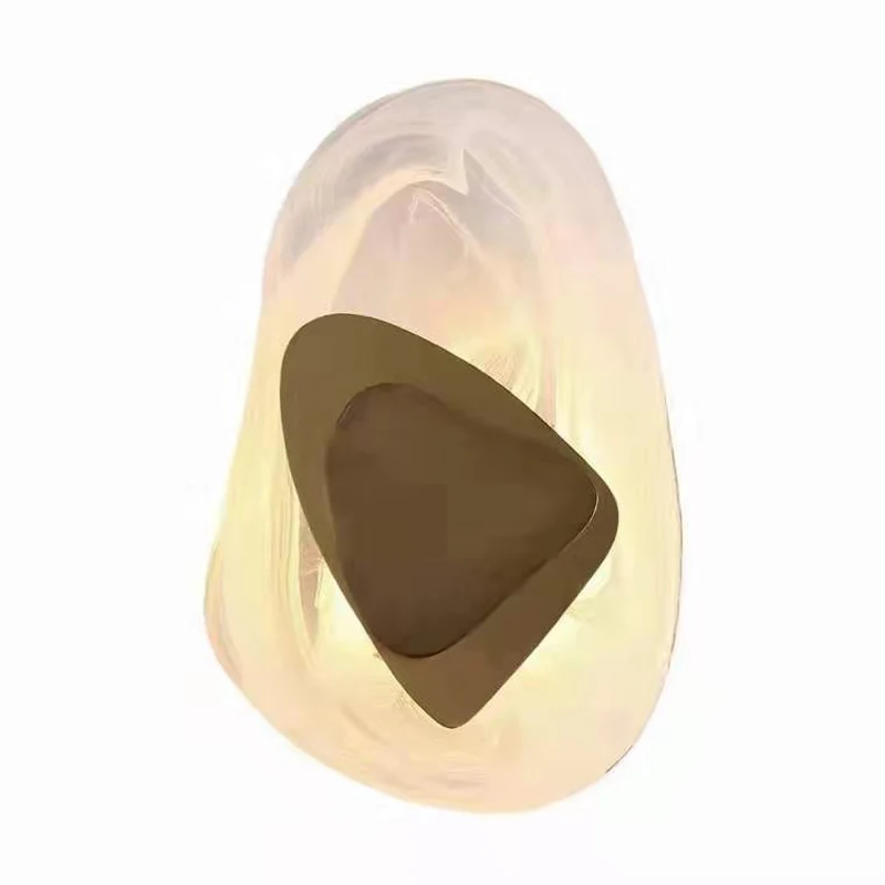 

Modern Simple Art Glass Wall Lamp Exquisite Personality Light Luxury Atmosphere Stair Corridor Bedside Lighting