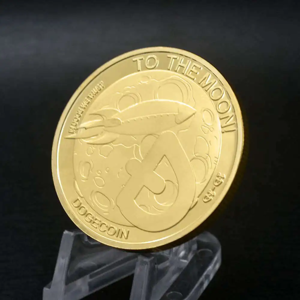 Памятные монеты X21 Gold Dogecoin позолоченные Doge новинка|Безвалютные монеты| |