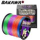 Плетеная рыболовная леска BAKAWA, 8 прядей, 666 м, 366 м, 166 М, пятнистая морская плетеная леска для ловли карпа, экстремальная многонитевая гладкая рыболовная леска из 100% ПЭ