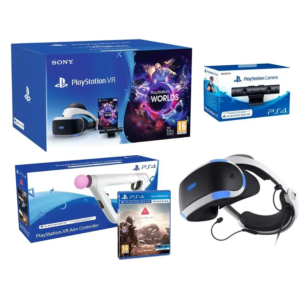 Sony playstation VR2 (CUH ZVR2) Farpoint + Aim контроллер PS4 VR миры камера VR2|Игровые консоли| |