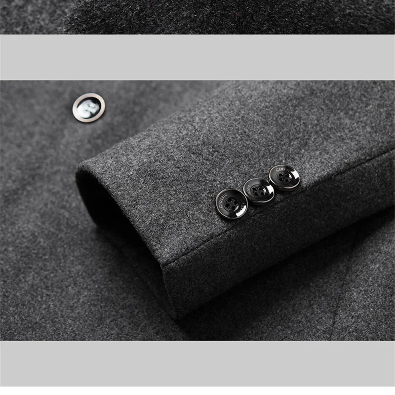 

Fashion New Men Suit Brand New Men's Blazer Luxury Wool Thick Men Classic Business Suits Jacket Male Luxurious Slim Blazers