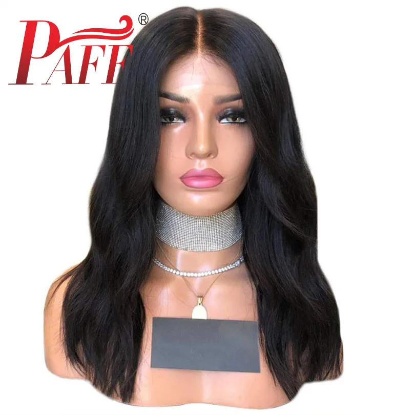PAFF 13x4 парик из натуральных волнистых кружевных фронтов прозрачное кружево