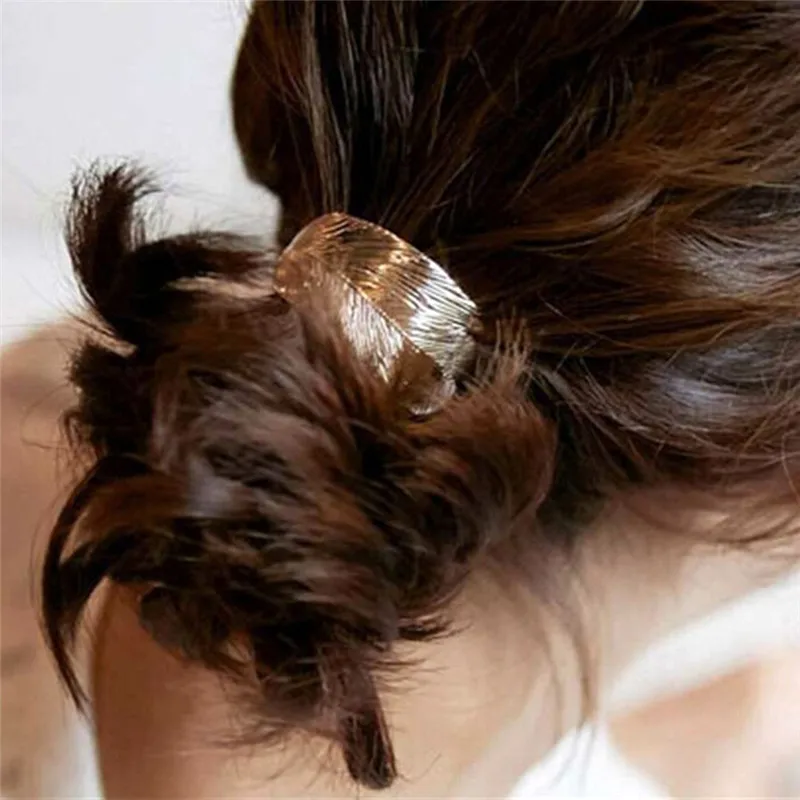 1 шт. Лидер продаж Женская веревка для волос в форме листа дерева эластичная