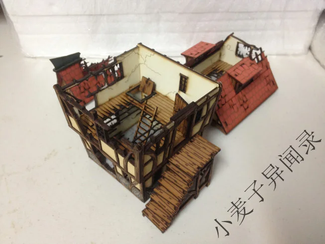 3 этажный дом Gloomhaven церковная война настольные игры молоток PP Infinity TRPG настольная панель RPG лазерная резка липа деревянная
