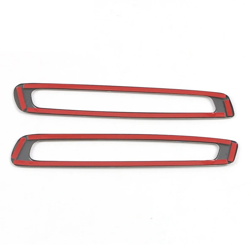

2 Pcs Car Door Window Column Air Condition Outlet Vent Frame Cover & 1 Pcs Car Rear Exhaust Vent Cover Trim