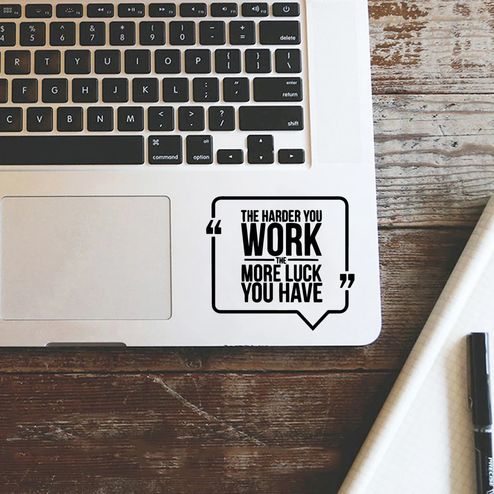 Забавный текст наклейка для ноутбука Pro Air Retina 11 &quot12&quot 13 &quot15 дюймов сенсорная