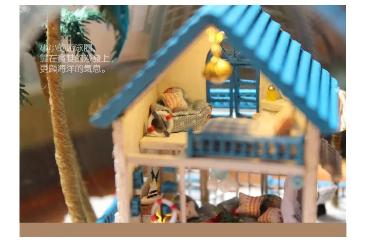 

Doll Glass Ball Model Kits New DIY glass ball with LED Light Wooden Miniature Assembling Dollhouse Toy Creative Xmas gift