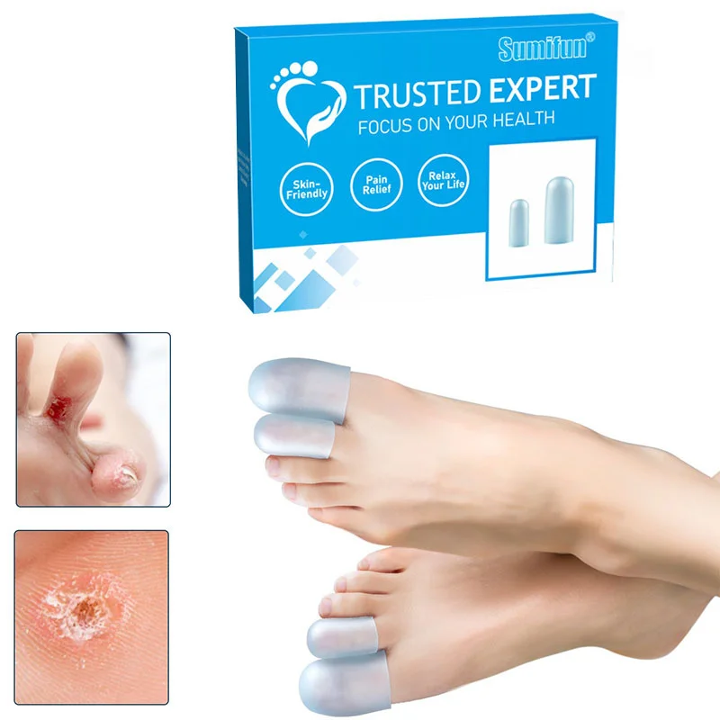 

4 пары, силиконовые накладки на пальцы ног