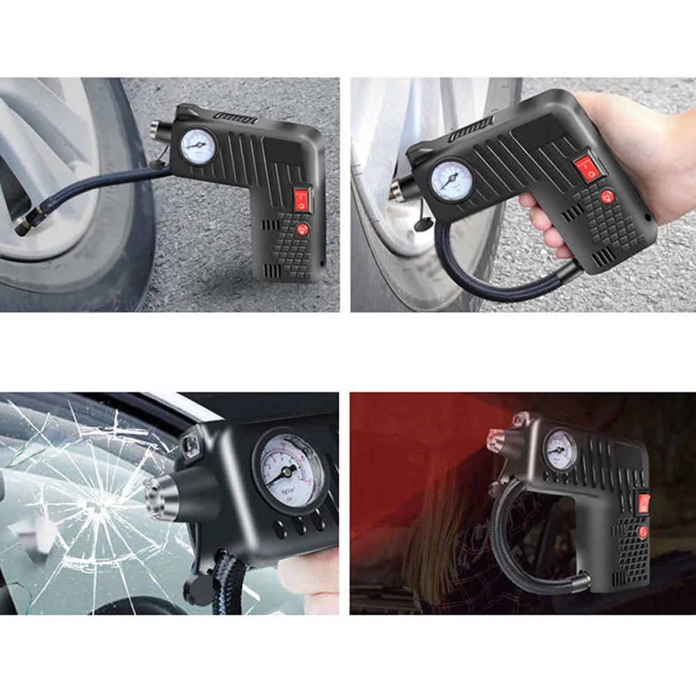 

Universal Multifunctional Portable Air Pump Car Tire Black Air Compressor Mini Electric