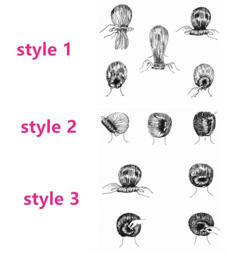 Модная женская прическа для девочек 4 шт./компл. быстрая легкая Волшебная булочка