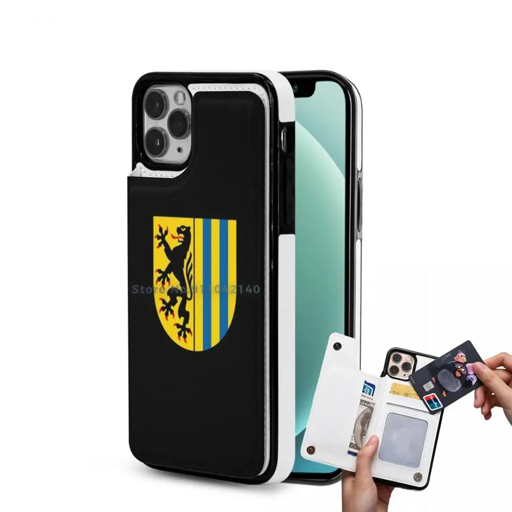 Лейпциг Wappen кожаный с отделением портмоне Чехол для мобильного телефона чехол