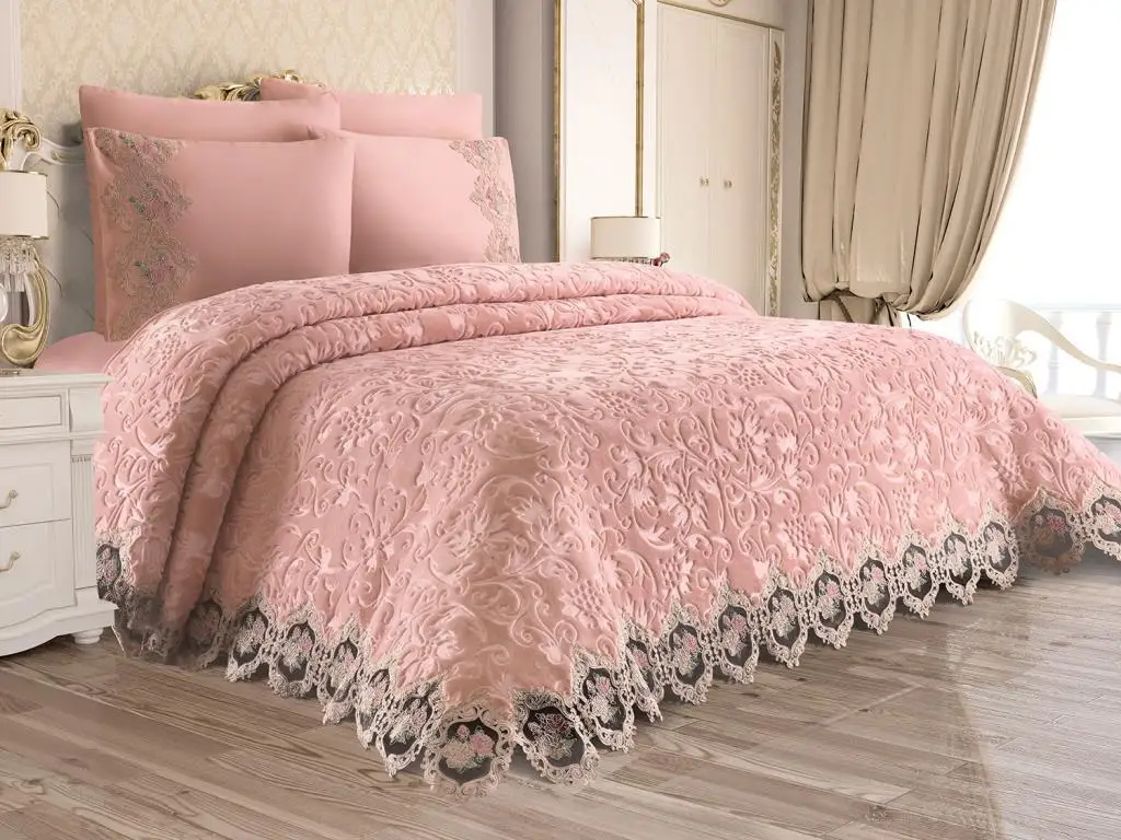 

French Laced Adriana Blanket Kit Powder