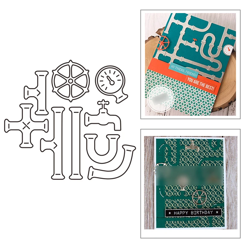 Новинка 2021 шаблон клапана трубопровода крана металлические Вырубные штампы для