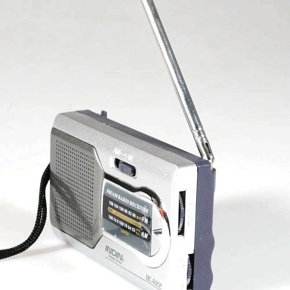 Карманное мини радио AM FM тонкий портативный приемник стереодинамики музыкальный