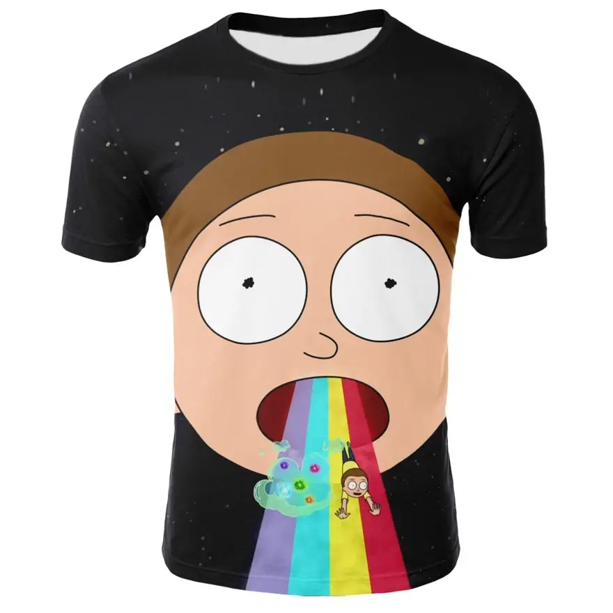 Футболка с 3D принтом Доктор Рик Морти Мужская детская футболка летние футболки