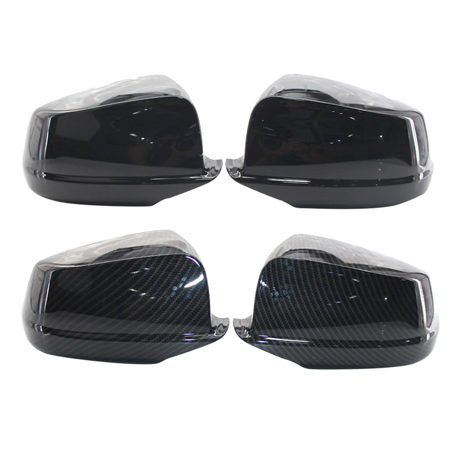 

Side Wing Rearview Mirror Cover Cap For BMW 5 Series F10 F18 Black