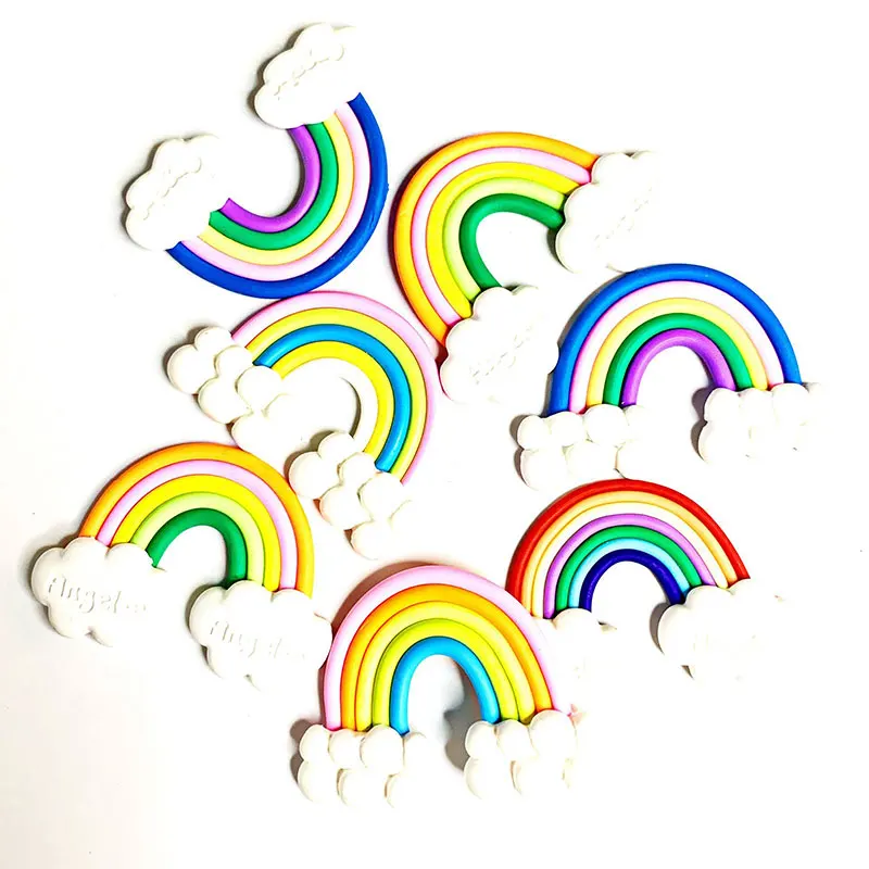 2019 новый дизайн цветастые пышные Слизи С светильник Мягкий хлопок Радуга