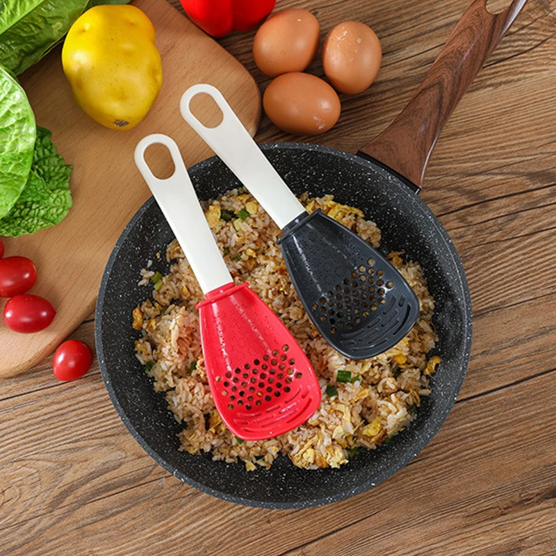 Kitchen Cooking Spoon Heat-resistant Hanging Hole Innovative Potato Garlic Press Colander Multifunctional | Дом и сад