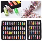 2448 бутылочекнабор, блестки для нейл Арта (искусство украшения ногтей) блестящий порошок, маникюрный Декоративный Лак, наклейки для ногтей, набор инструментов для нейл-арта