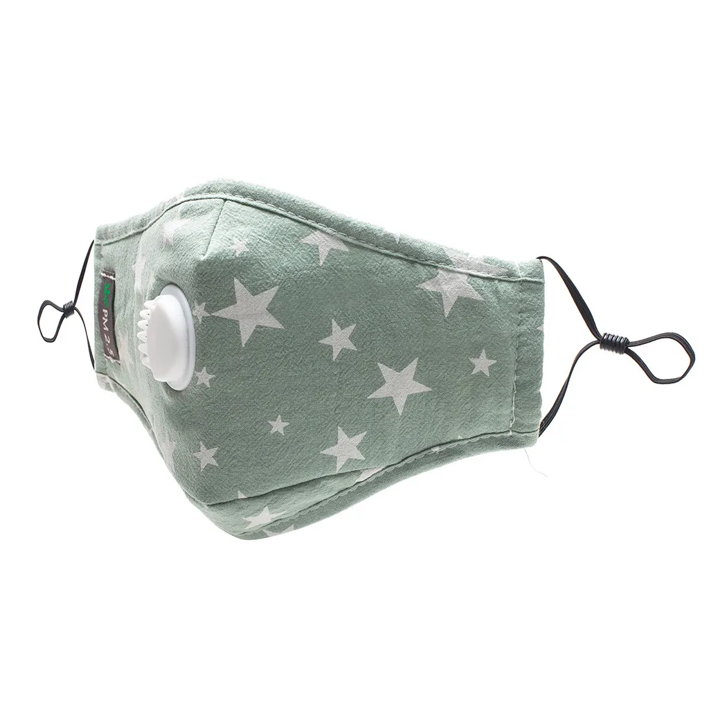 Маска PM2.5 для взрослых с фильтрацией воздуха мужчин и женщин хлопковая моющаяся
