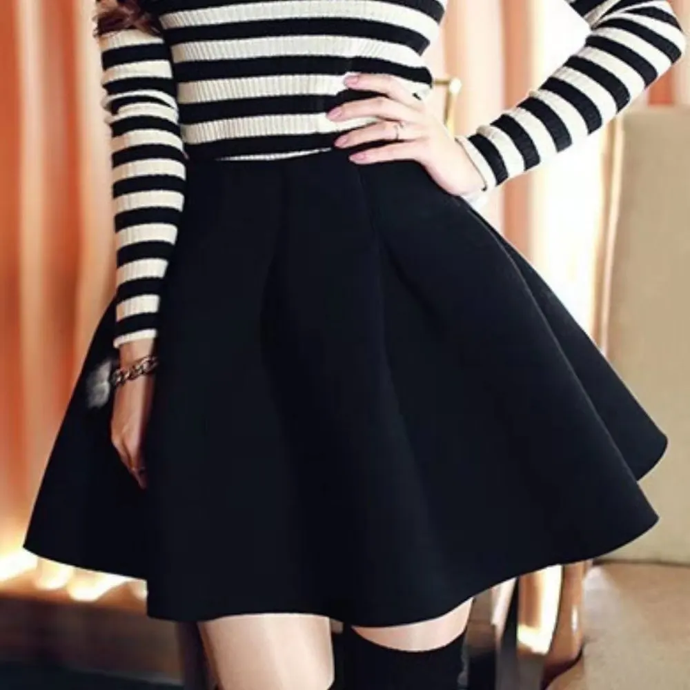 

Japanese Dark Woolen Skirt Women Gothic Punk High Wasit Pleated Skirt Jk Harajuku Streetwear Grunge Fashion Black Skirt Female