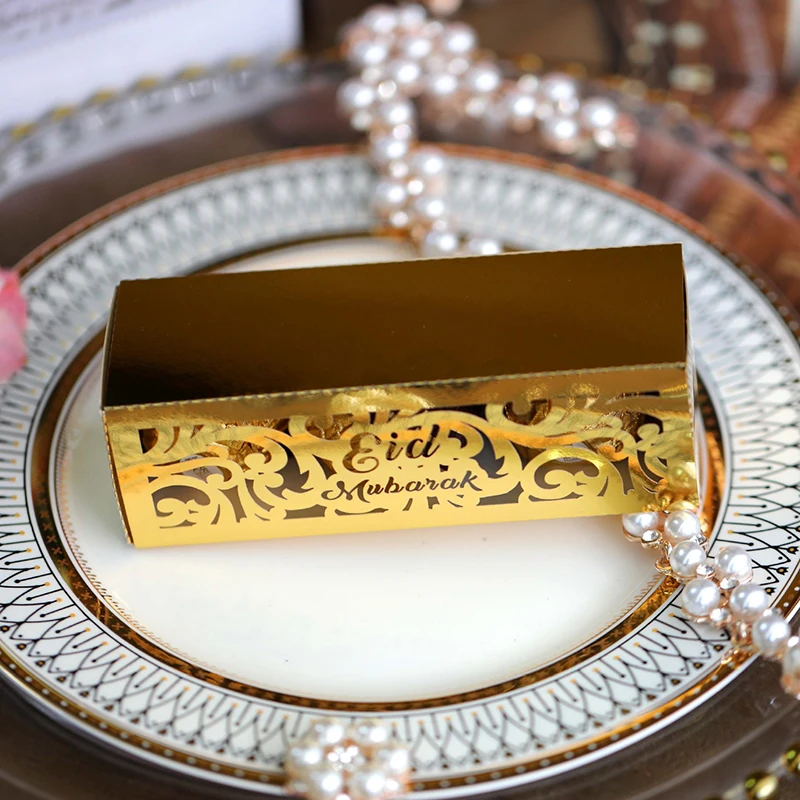 10 шт. Eid Mubarak Box Рамадан Kareem полезные подарочные коробки коробка для сладостей
