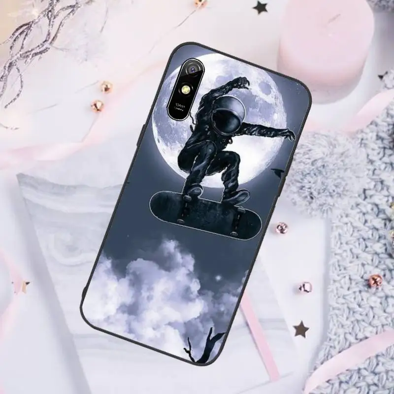 

Starry Sky astronaut Phone Cases For Xiaomi Mi Redmi Note 7 8 9 pro 8T 9T 9S 9A 10 Lite pro