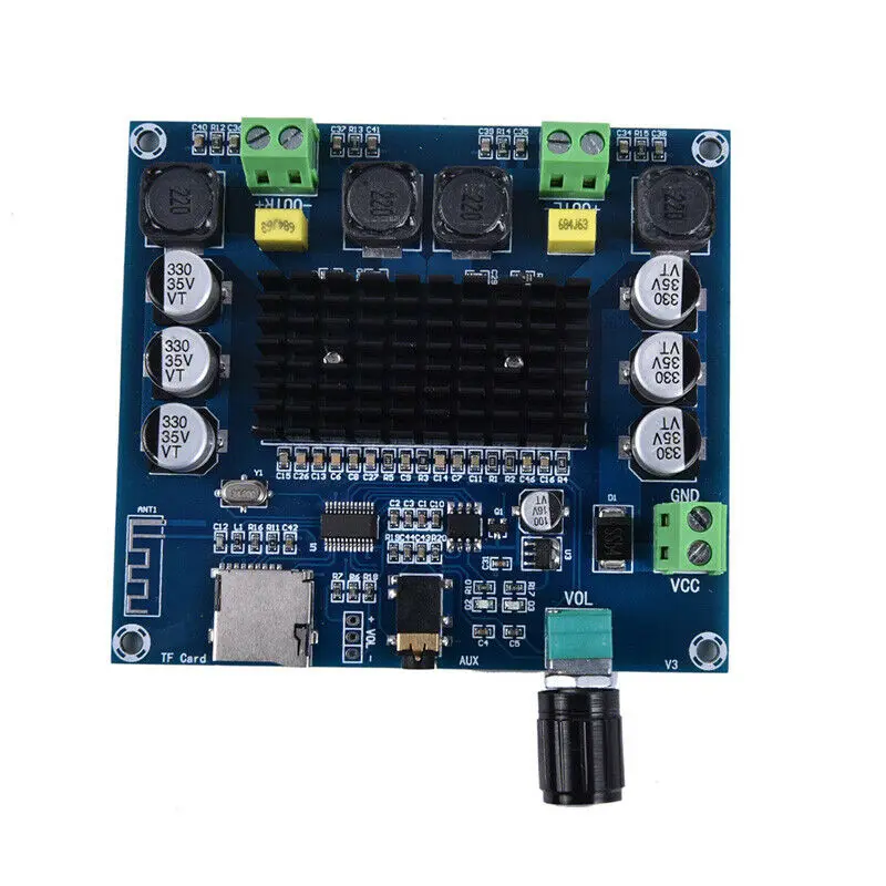 Плата цифрового усилителя TDA7498 bluetooth TF 2*100 Вт 2 0 каналов стерео аудио модуль для