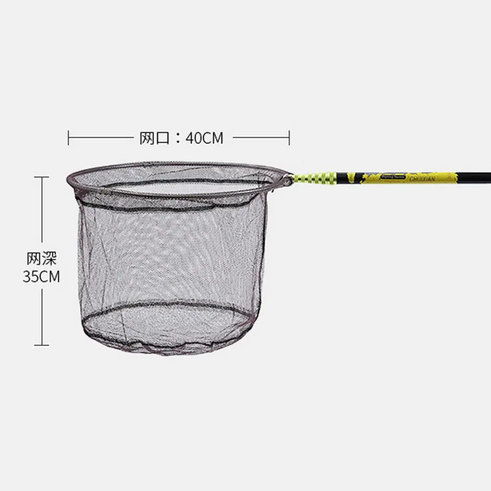 Fishing Net Fish Landing Foldable Collapsible Telescopic Pole Handle Durable Mesh | Спорт и развлечения