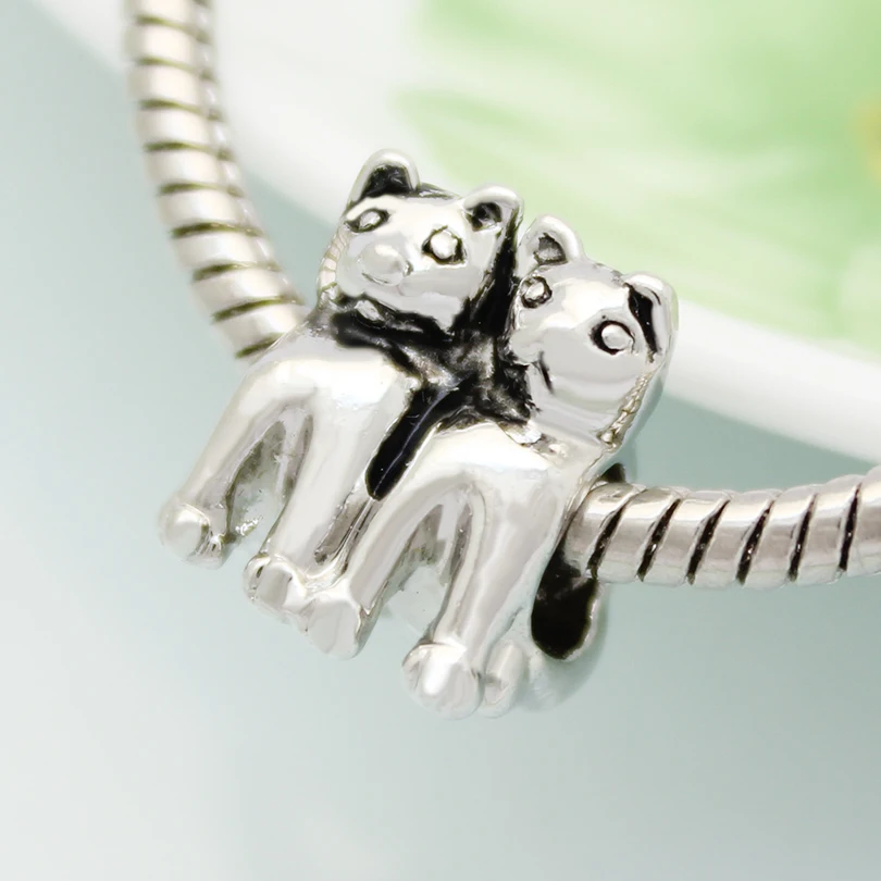 Бесплатная доставка двойной браслет в виде кошки для браслета Pandora|bracelet rack|bracelet