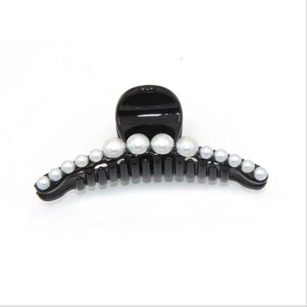 Лидер продаж 1 шт. имитация жемчуга коготь волос зажим 3 2 цвета размеров для