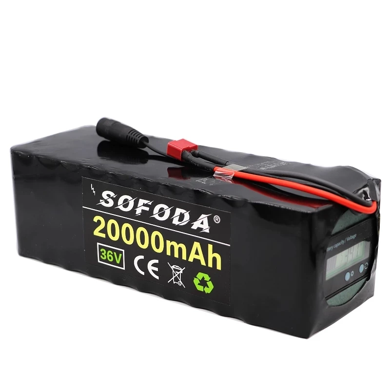 Аккумулятор для электровелосипеда 10s4p 36 В 20 Ач А литиевая батарея BMS с вилкой XT60