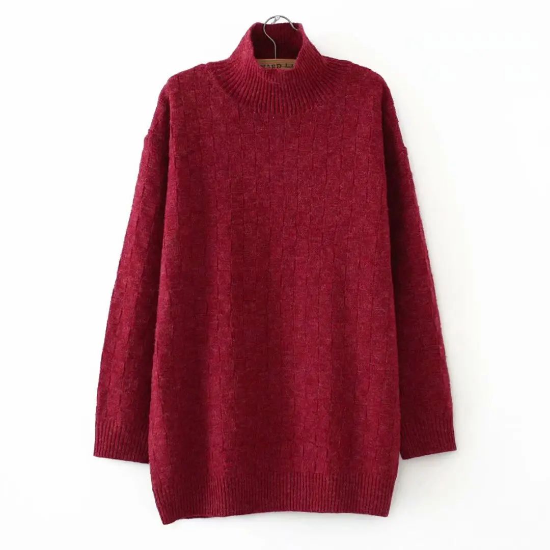 Повседневные женские свитера размера плюс Осень-зима 2019 Модные свободные