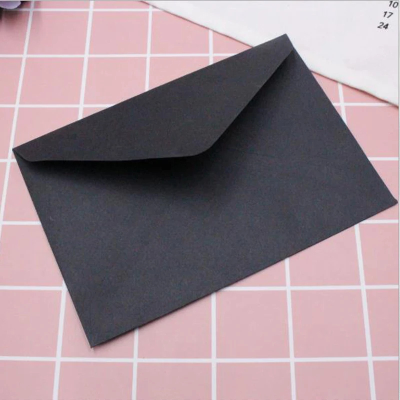 1 шт. черно белые бумажные конверты в винтажном Европейском стиле конверт для
